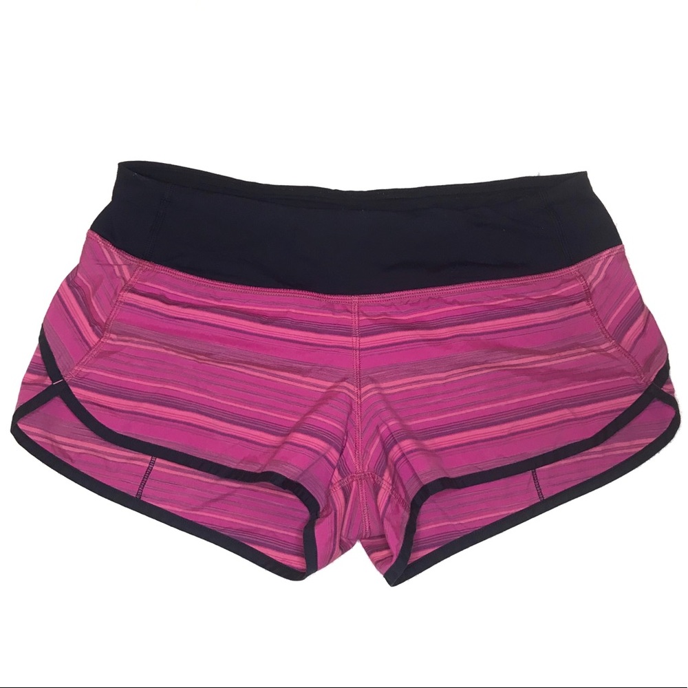 Lululemon Striped Running Shorts